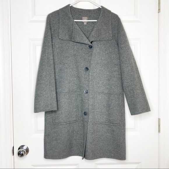 J Jill Angora Wool Coat Women’s Petite S Perfect - Picture 1 of 6